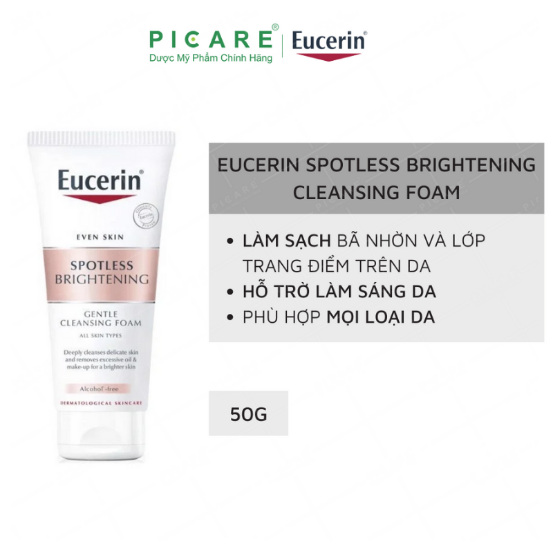 [MUA 1 TẶNG 1] Bộ Sản Phẩm Eucerin Kem Dưỡng Ban Ngày 50ml - 83505 & Sữa Rửa Mặt Giảm Thâm Nám 50g