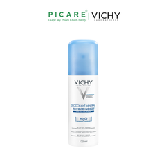 Xịt Khử Mùi Giàu Khoáng Giúp Vùng Da Dưới Cánh Tay Khô Thoáng Vichy Déodorant Mineral 125ml