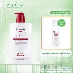 Sữa Tắm Và Rửa Mặt Dịu Nhẹ Dành Cho Da Nhạy Cảm Eucerin pH5 Washlotion 1000ml – 63075