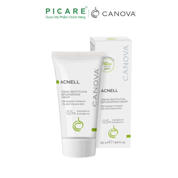 Kem Ngừa Mụn Ban Đêm Dành Cho Da Mụn Kích Ứng Canova Acnell - Replenishing Cream 50ml