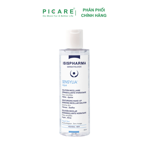 Nước tẩy Trang Dưỡng Ẩm Cho Da Nhạy Cảm Và Da Thường Isis Pharma Sensylia Aqua 250ml