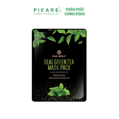 Mặt nạ trà xanh dành cho da thâm mụn PAX MOLY Real Green Tea Mask Pack (25ml)