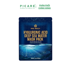 Mặt nạ cấp ẩm nước biển sâu và làm dịu kích ứng PAX MOLY Hyaluronic Acid Deep Sea Water Mask Pack (25ml)