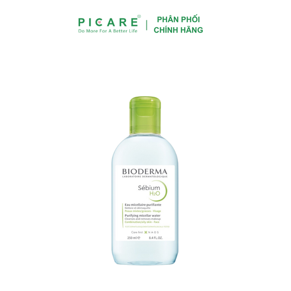 Nước tẩy trang cho da hỗn hợp, da nhờn Bioderma Sebium H2O 250ml