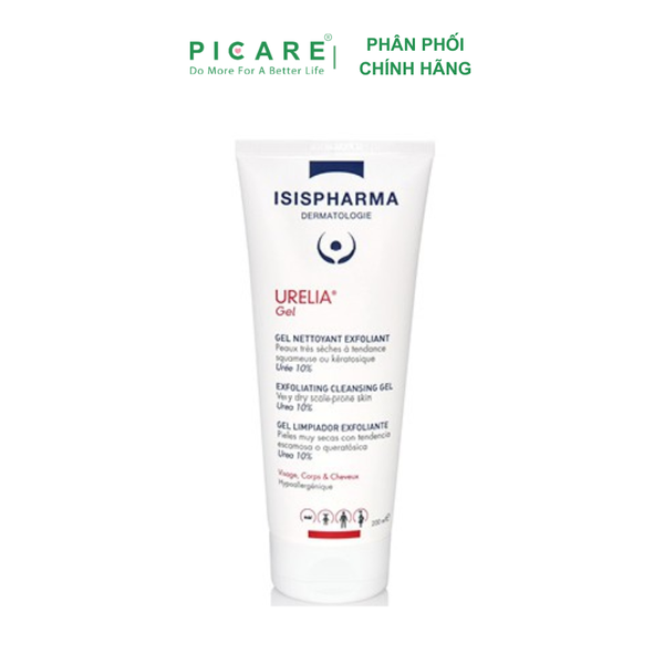Isis Pharma GeL Tắm Cho Da Bị Kích Ứng, Tăng Sừng Urelia Gel 200ml