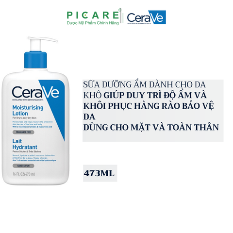 Sữa Dưỡng Ẩm Toàn Thân Dành Cho Da Khô CeraVe Moiturising Lotion 473ml