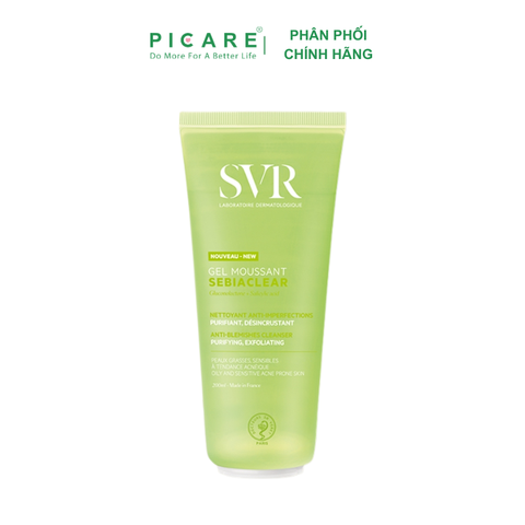 Gel Rửa Mặt Dành Cho Da Dầu SVR Sebiaclear Gel Moussant 200ml