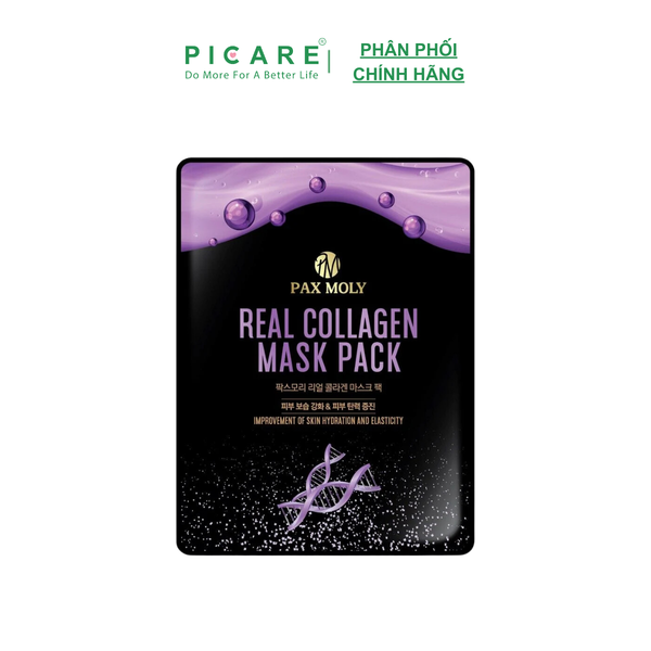 Mặt nạ cấp ẩm giúp da săn chắc PAX MOLY Real Collagen Mask Pack (25ml)