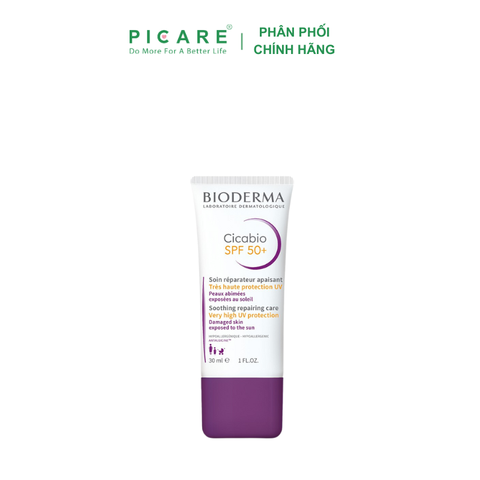 Kem dưỡng phục hồi da và chống nắng cho da sau vết thương Bioderma Cicabio Creme SPF 50+ 30ml