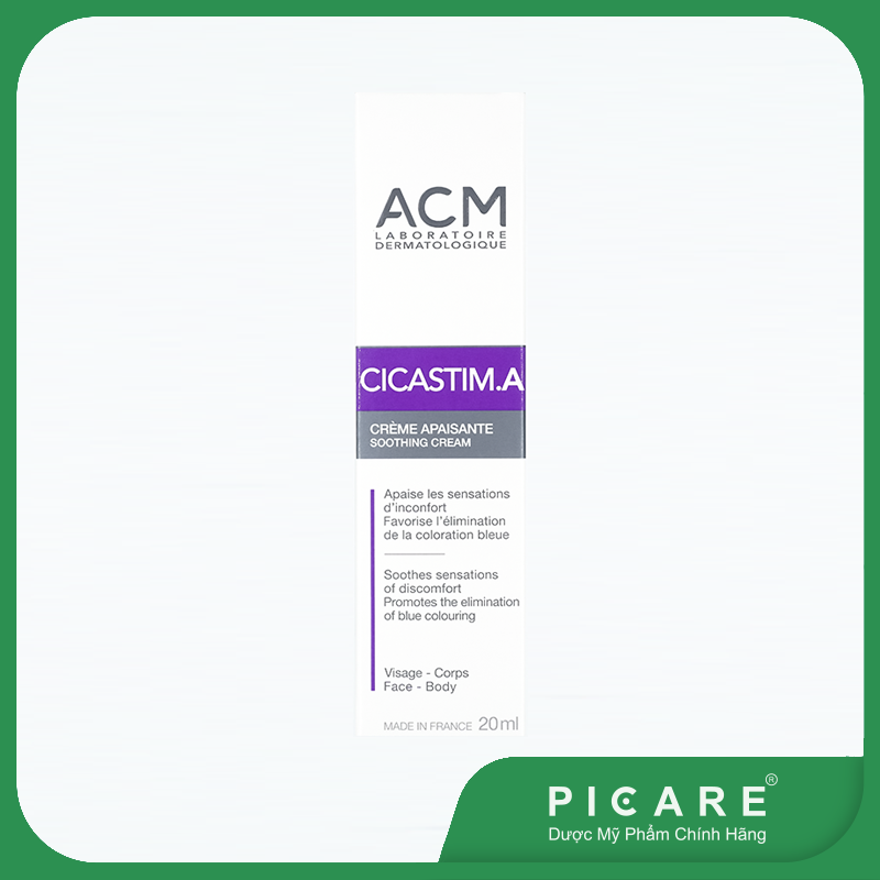 Kem Làm Mờ Vết Thâm, Vết Bầm ACM Cicastim.A Soothing Cream 20ml