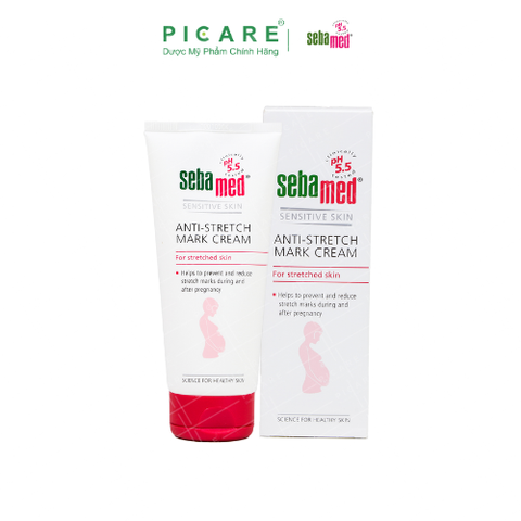 Kem Ngăn Ngừa Rạn Da Bà Bầu pH5.5 SEBAMED Anti-Stretch Mark Cream 200ml