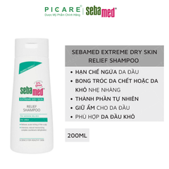 Dầu Gội Đầu Giảm Khô Ngứa Sebamed Extreme Dry Skin Relief Shampoo 5% Urea 200ml