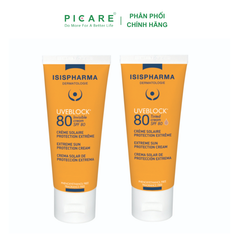Kem Chống Nắng Bảo Vệ Cho Da Thường Isis Pharma Uveblock Tinted SPF80+ 40ml (Có Màu)