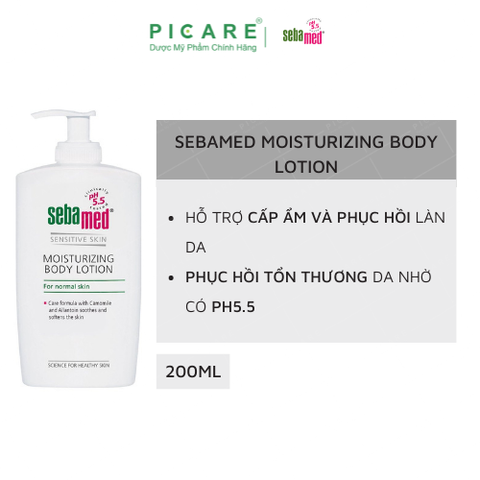 Sữa Dưỡng Thể Cấp Ẩm Toàn Thân Cho Da Nhạy Cảm Sebamed pH5.5 Moisturizing Body Lotion 200ml