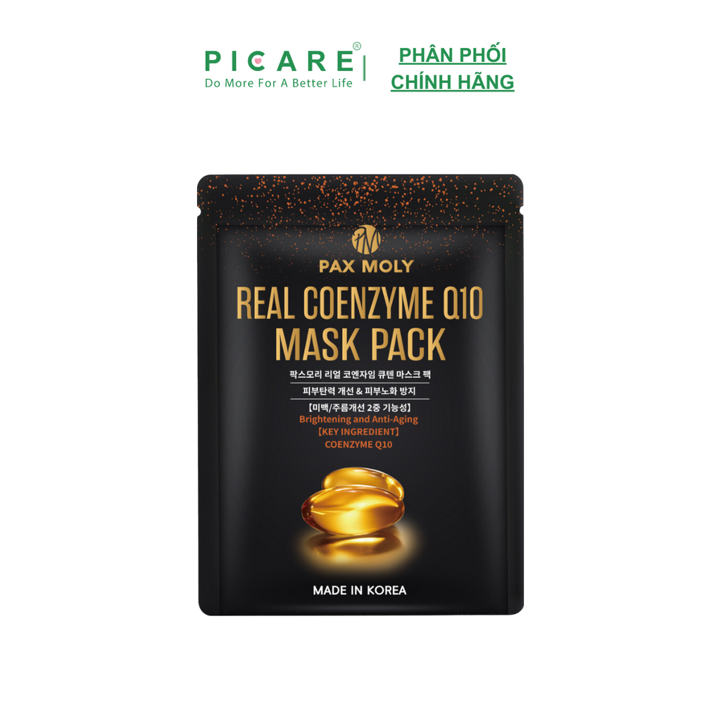Mặt nạ cải thiện nếp nhăn và phục hồi da PAXMOLY Real Coenzyme Q10 Mask Pack - 25ml