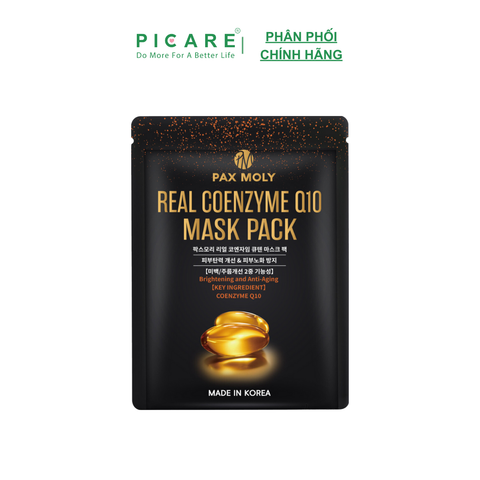Mặt nạ cải thiện nếp nhăn và phục hồi da PAX MOLY Real Coenzyme Q10 Mask Pack - 25ml