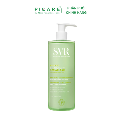 Gel Rửa Mặt Dành SVR Cho Da Dầu Sebiaclear Gel Moussant 400ml