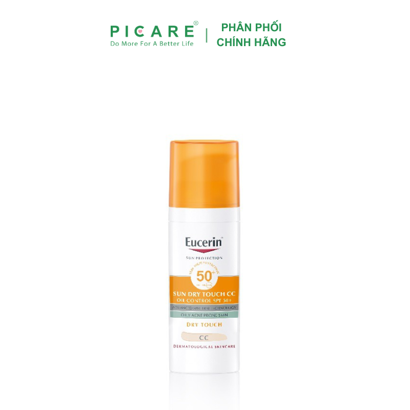 Kem Chống Nắng Che Khuyết Điểm Eucerin Sun Dry Touch CC Oil COntrol SPF50+ 50ml (Có Màu) – 87937