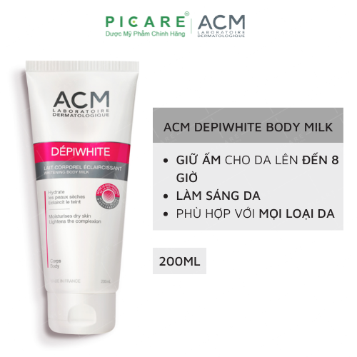 Sữa Dưỡng Thể Làm Trắng Sáng Da ACM Depiwhite Whitening Body Milk 200ml