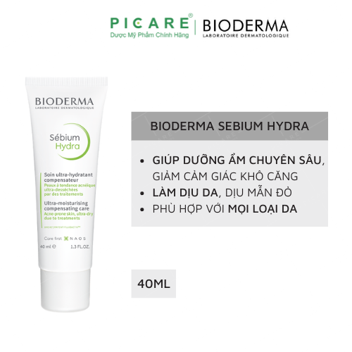 Kem Dưỡng Ẩm Cho Da Mụn Bioderma Sebium Hydra 40ml