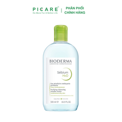 Nước Tẩy Trang Và Làm Sạch Cho Da Hỗn Hợp, Da Dầu Đến Da Mụn Bioderma Sebium H2O 500ml