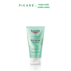 Sữa Rửa Mặt Dành Cho Da Nhờn Mụn Dạng Gel Eucerin Pro Acne Cleasing Gel 75ml - 98358
