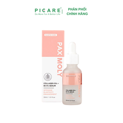 Tinh chất cấp ẩm và dưỡng da căng bóng mịn màng PAX MOLY Collagen 15% + B5 5% Serum 30ml