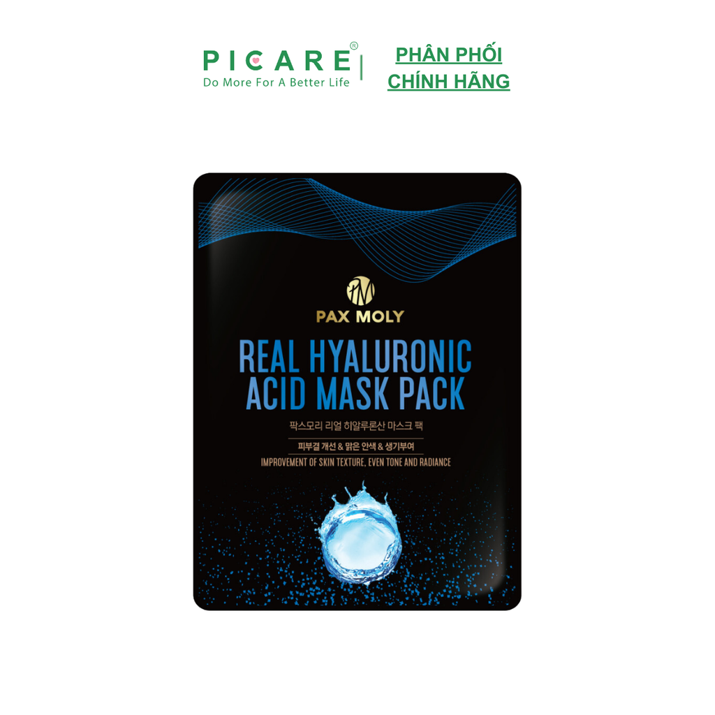 Mặt nạ cấp ẩm cho da khô PAX MOLY Real Hyaluronic Acid Mask Pack (25ml)