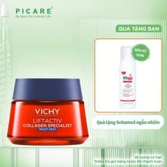 Kem Dưỡng Vichy Ngăn Lão Hóa, Sáng Da Collagen Liftactiv Collagen Night Specialist Chuyên Biệt 50ml