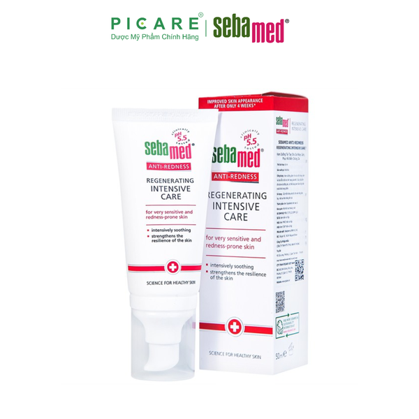 Kem Dưỡng Ban Đêm Sebamed Anti-Redness Regenerating Intensive Care Cho Da Siêu Nhạy Cảm Dễ Mẫn Đỏ 50ml