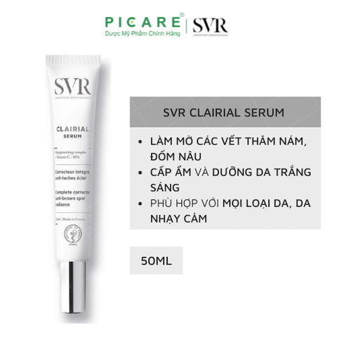 Tinh Chất Làm Mờ Vết Nám, Sáng Da Và Mềm Mịn Da SVR Clairial Serum 30ml