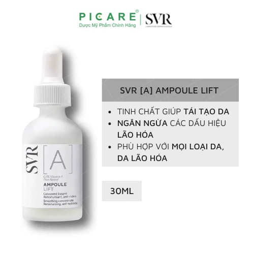 SVR Chống Lão Hóa, Chống Nhăn Cho Da Nhạy Cảm [A] Ampoule Lift 30ml