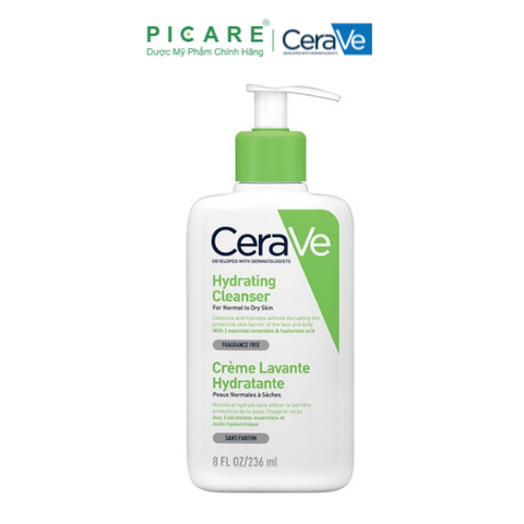 Sữa Rửa Mặt Dành Cho Da Khô CeraVe Hydrating Facial Cleanser 236ml