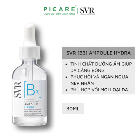 Tinh Chất Dưỡng Ẩm Căng Da SVR [B3] Ampoule Hydra 30ml