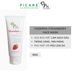 Sữa Rửa Mặt Trẻ Hóa Da Fixderma Strawberry Face Wash 60g