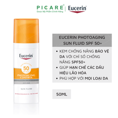 Kem Chống Nắng Giúp Giảm Nếp Nhăn Ngăn Ngừa Lão Hóa Eucerin Sun Fluid Photoaging Control SPF50+ 50ml – 87934