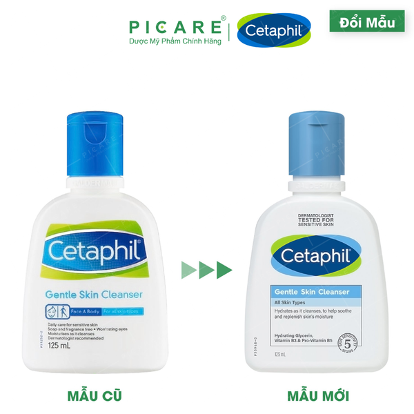 Sữa Rửa Mặt Dịu Nhẹ Cho Da Nhạy Cảm Cetaphil Gentle Skin Cleanser 125ml