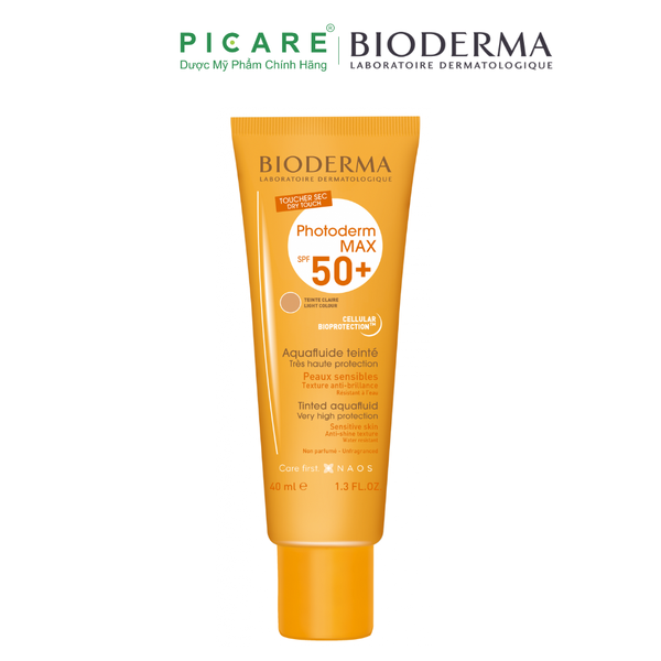 Kem Chống Nắng Khô Thoáng Giảm Bóng Nhờn Bioderma Photoderm Max Aquafluide Spf 50+ 40ml (Không màu)