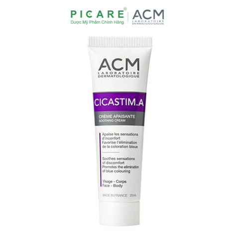 Kem Làm Mờ Vết Thâm, Vết Bầm ACM Cicastim.A Soothing Cream 20ml