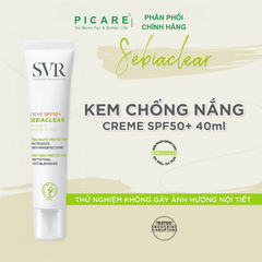 Kem dưỡng giảm mụn và chống nắng SVR Sebiaclear Creme SPF50+ 40ml