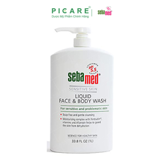 Sữa Rửa Mặt Và Tắm Toàn Thân Cho Da Nhạy Cảm Sebamed Liquid Face & Body Wash 1000ml