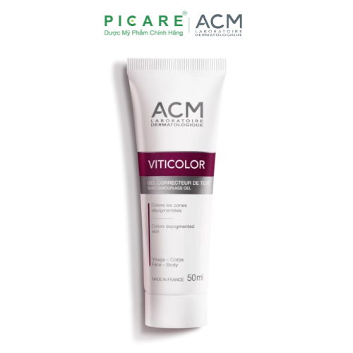 Gel Che Khuyết Điểm Chàm, Bạch Biến ACM Viticolor Skin Camouflage Gel 50ml