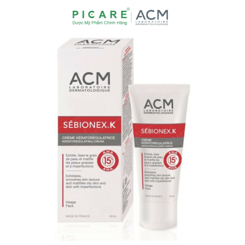 Kem Hỗ Trợ Giảm Bã Nhờn, Ngăn Ngừa Mụn ACM Sebionex K Cream 40ml