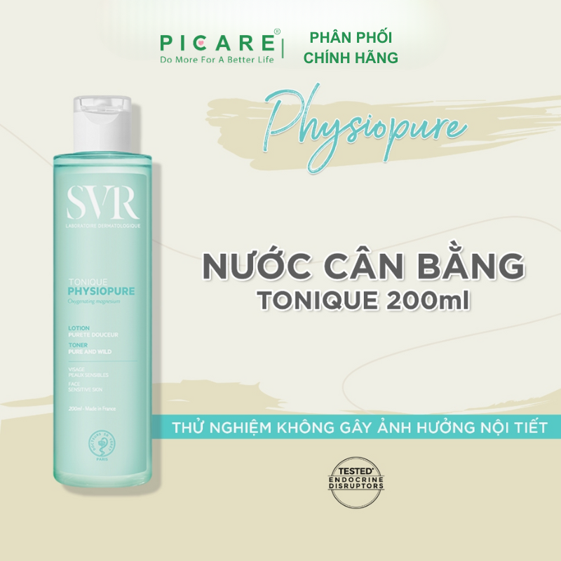 Nước Cân Bằng Dành Cho Da Mặt Nhạy Cảm SVR Physiopure Tonique 200ml