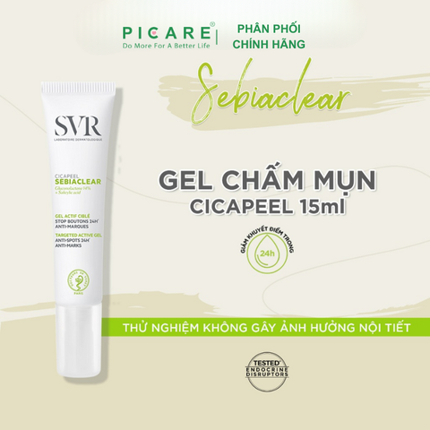 Gel Giảm Mụn SVR Dành Cho Da Dễ Bị Mụn Sebiaclear Cicapeel 15ml