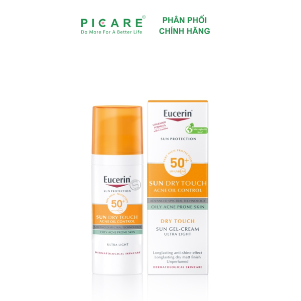 Kem Chống Nắng Cho Da Nhờn Mụn Eucerin Sun Oil Control Dry Touch SPF50 50ml 69767