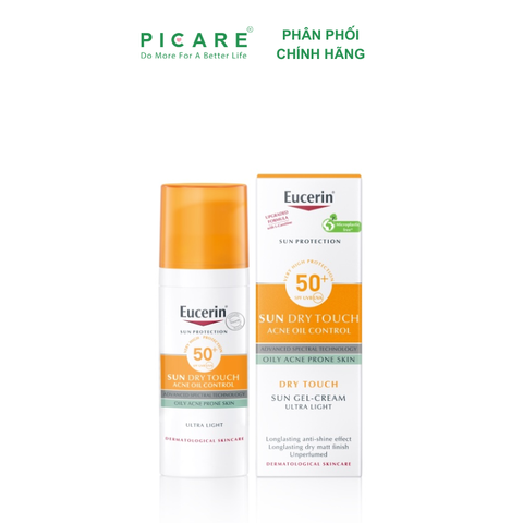 Kem Chống Nắng Cho Da Nhờn Mụn Eucerin Sun Oil Control Dry Touch SPF50+ 50ml – 69767