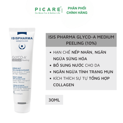 Kem Peeling Trẻ Hóa Da Isis Pharma Glyco-A 10% 30ml