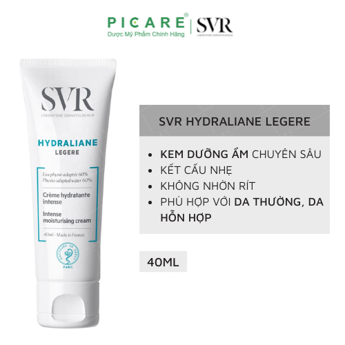 Kem Dưỡng Ẩm Chuyên Sâu SVR Hydraliane Légère 40ml