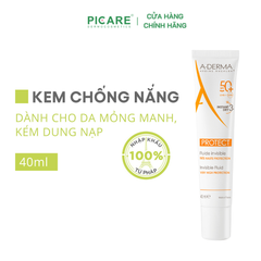 Kem Chống Nắng Dành Cho Da Nhạy Cảm A-derma Protect Invisible Fluid SPF50+ 40ml